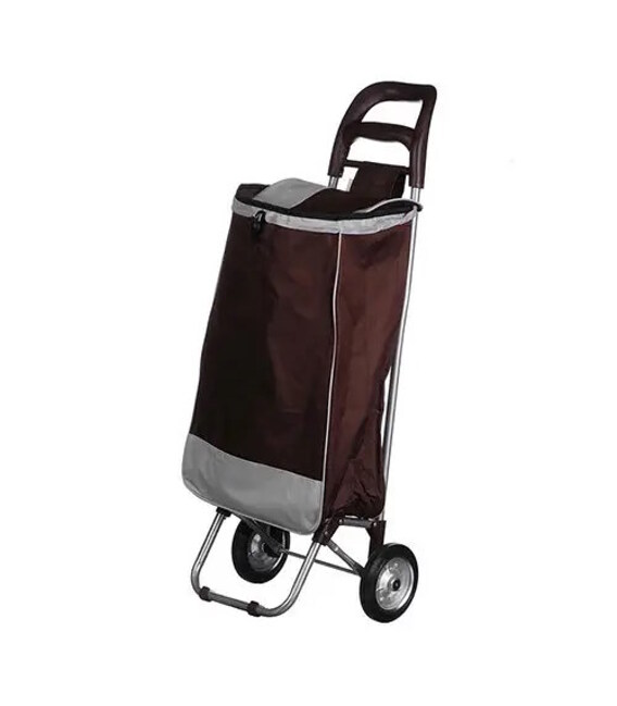 Сумка-тележка кравчучка 94 см с сумкой коричневая STENSON МН-2079 фото, картинка, изображение