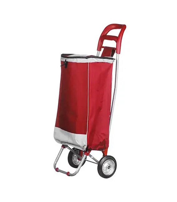 Сумка-тележка кравчучка 94 см с сумкой красна STENSON МН-2079 фото, картинка, изображение