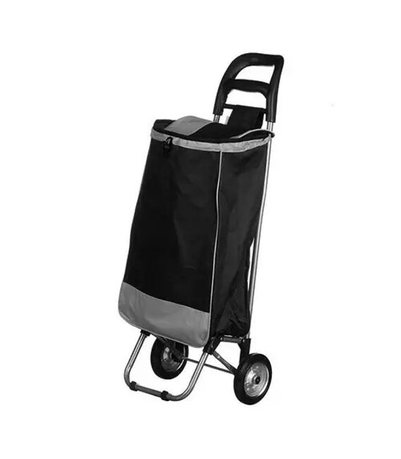 Сумка-тележка кравчучка 94 см с сумкой черная STENSON МН-2079 фото, картинка, изображение