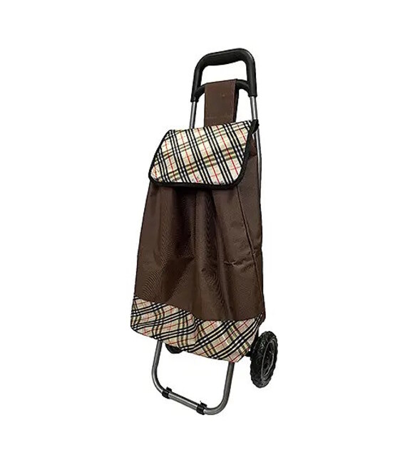 Сумка-тележка кравчучка 90 см с коричневой сумкой STENSON MH-1895к фото, картинка, изображение