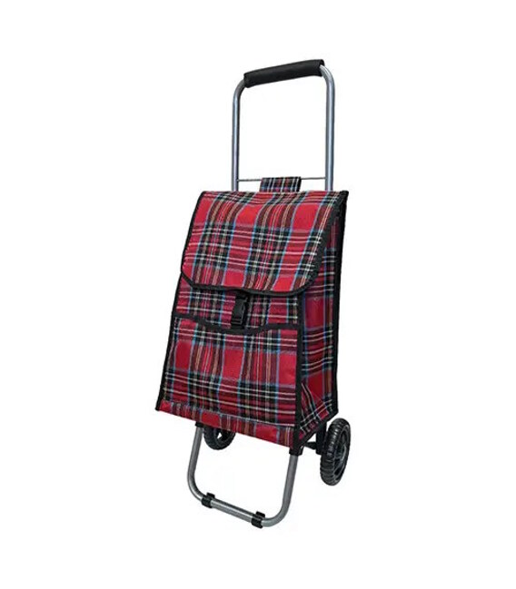 Сумка-тележка кравчучка 85см с сумкой красная STENSON MH-1894к фото, картинка, изображение