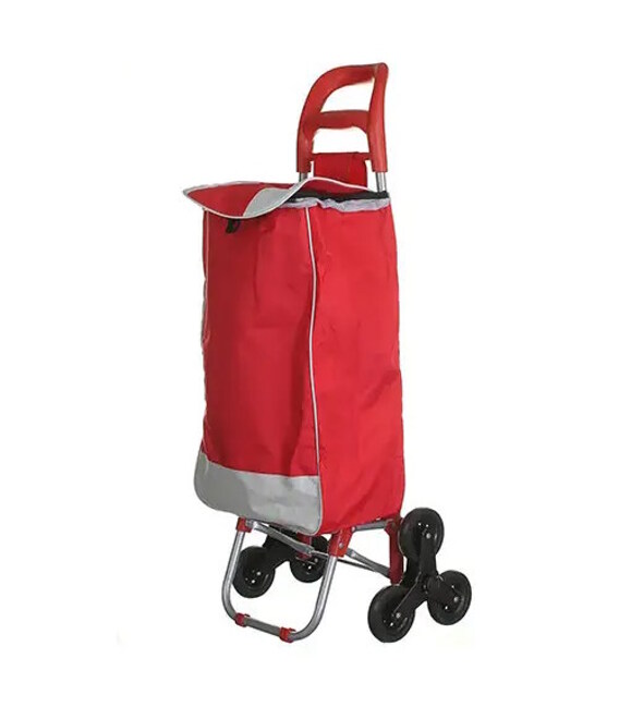 Сумка-тележка кравчучка 95 см с сумкой красная STENSON MH-2786к фото, картинка, изображение