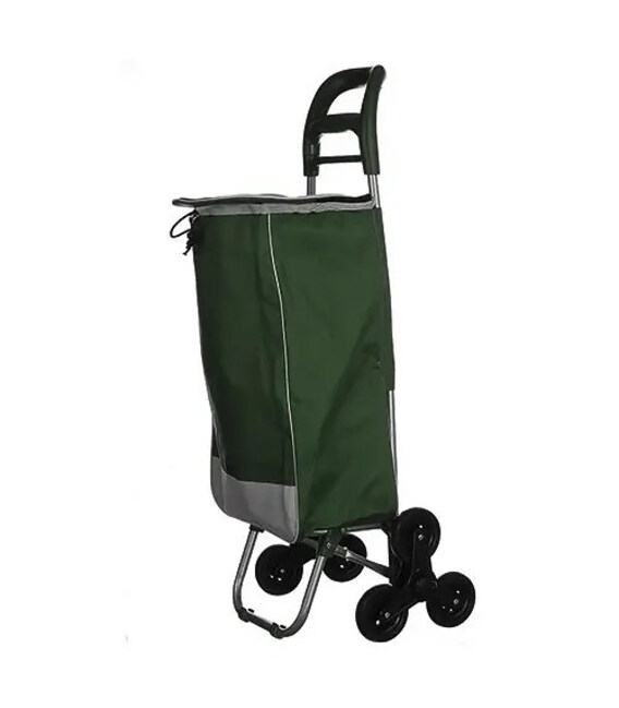Сумка-тележка кравчучка 95 см с сумкой зеленая STENSON MH-2786з фото, картинка, изображение