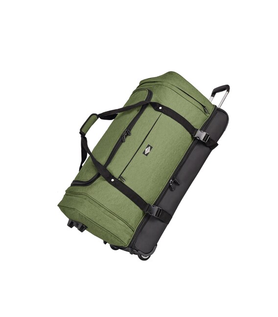 Дорожная сумка на колесах Lee Cooper 41670 зеленая фото, картинка, изображение