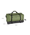 Дорожная сумка на колесах Lee Cooper 41680 зеленая фото, картинка, изображение