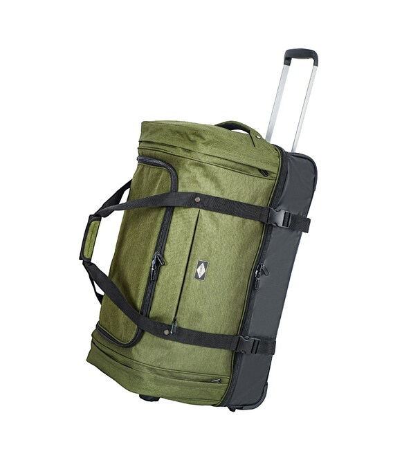 Дорожная сумка на колесах Lee Cooper 41680 зеленая фото, картинка, изображение