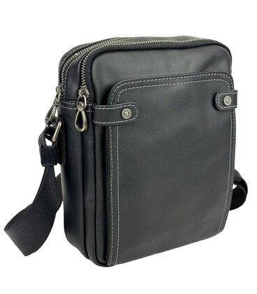 Сумка через плечо мужская кожаная Tiding Bag 8911A фото, картинка, изображение