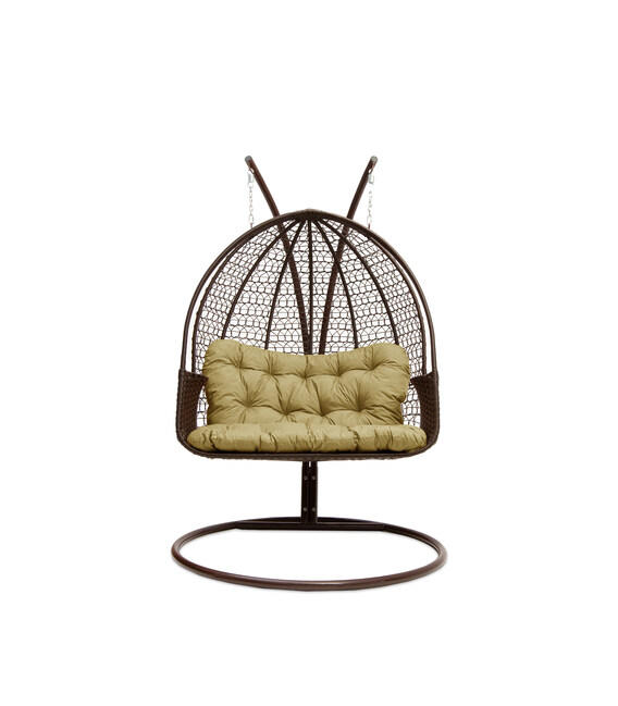 Подвійне Крісло-кокон Бежевий фото, картинка, изображение