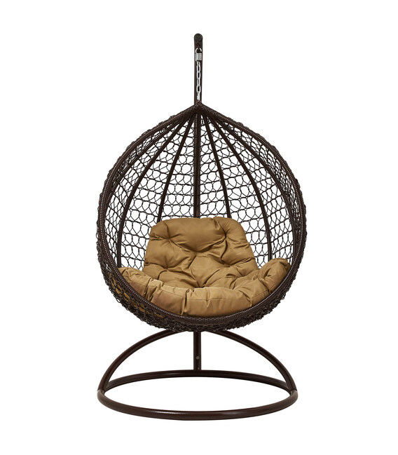 Крісло-кокон Home Rest Everest Коричневий/бежевий фото, картинка, изображение