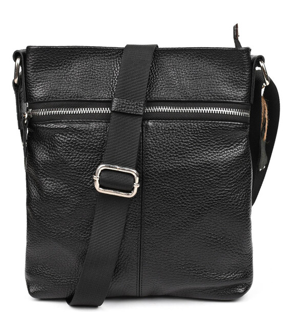 Невелика сумка через плече Limary lim-132-2FA чорна шкіра флотар фото, картинка, изображение