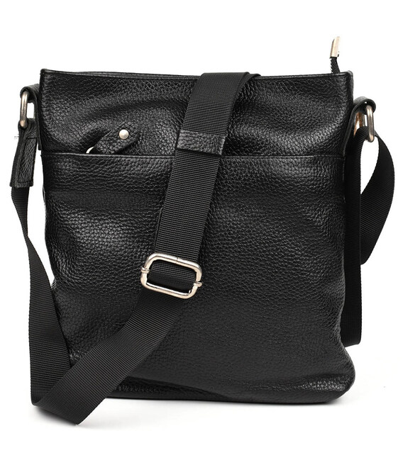 Невелика сумка через плече Limary lim-132-1FA чорна шкіра флотар фото, картинка, изображение