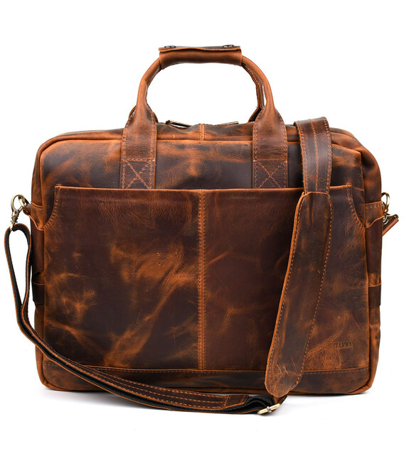 Чоловіча сумка для ноутбука 17" із натуральної шкіри RY-1019-3md від TARWA картинка, зображення, фото