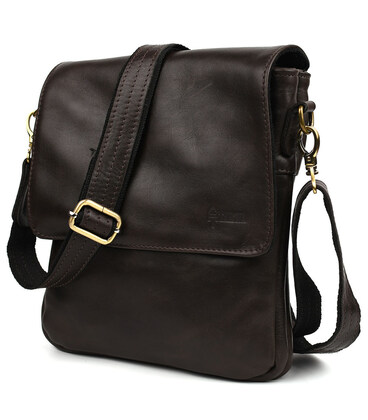 Чоловіча сумка через плече GX-0022-4lx TARWA на 2 відділення шкіра наппа картинка, зображення, фото