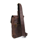 Рюкзак шкіряний слінг на плече RC-6403-4lx TARWA коричневий крейзі хорс картинка, зображення, фото