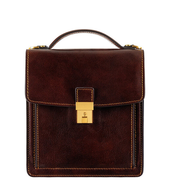 Маленький шкіряний портфель - Walden - Коричневий колір - Time Resistance 5242701 картинка, зображення, фото