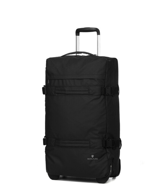 Дорожная сумка на колесах Airtex 853/70 Worldline черная фото, картинка, изображение