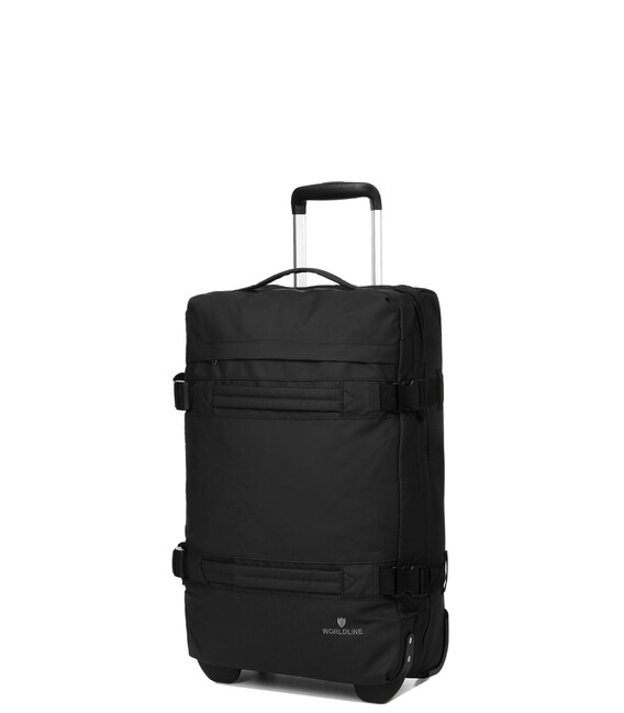 Дорожная сумка на колесах Airtex 853/50 Worldline черная фото, картинка, изображение