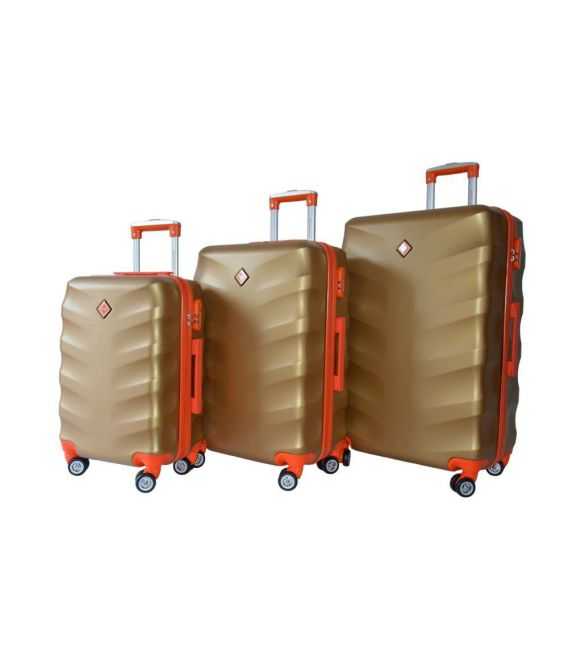 Набор Чемоданов Bonro Next золотистый фото, картинка, изображение