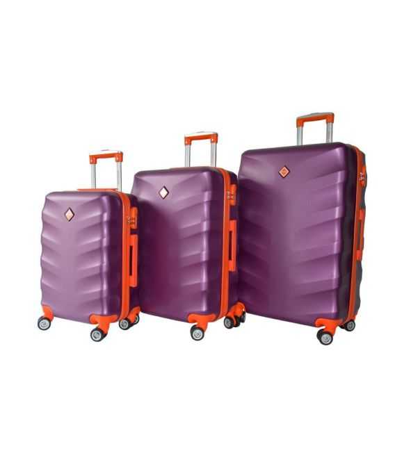 Набор Чемоданов Bonro Next темно-фиолетовый фото, картинка, изображение