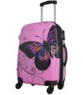 Чемодан Bagia Бабочка маленький S Rose фото, картинка, изображение