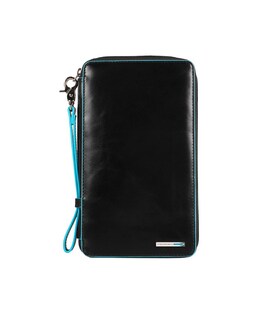 BL SQUARE/Black Тревеллер на блискавці з відділ. для кред.карт + клатч (14x22,5x2,5)