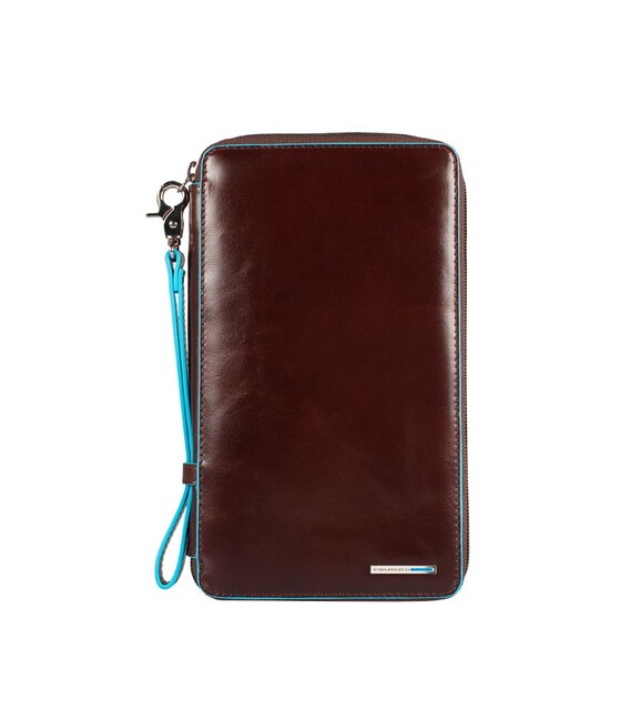 BL SQUARE/Cognac Тревеллер на блискавці з відділ. для кред.карт + клатч (14x22,5x2,5) картинка, зображення, фото