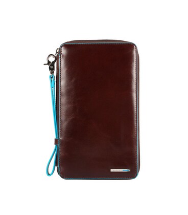 BL SQUARE/Cognac Тревеллер на блискавці з відділ. для кред.карт + клатч (14x22,5x2,5) картинка, зображення, фото