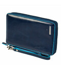 BL SQUARE/Navy Blue Тревеллер на блискавці з відділ. для кред.карт + клатч (14x22,5x2,5) картинка, зображення, фото