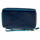 BL SQUARE/Navy Blue Тревеллер на блискавці з відділ. для кред.карт + клатч (14x22,5x2,5) картинка, зображення, фото