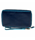 BL SQUARE/Navy Blue Тревеллер на блискавці з відділ. для кред.карт + клатч (14x22,5x2,5) картинка, зображення, фото