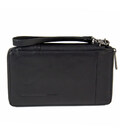 URBAN/Black Тревеллер на блискавці з відділ. для кред.карт /RFID захист + клатч (14x22,5x2,5) картинка, зображення, фото