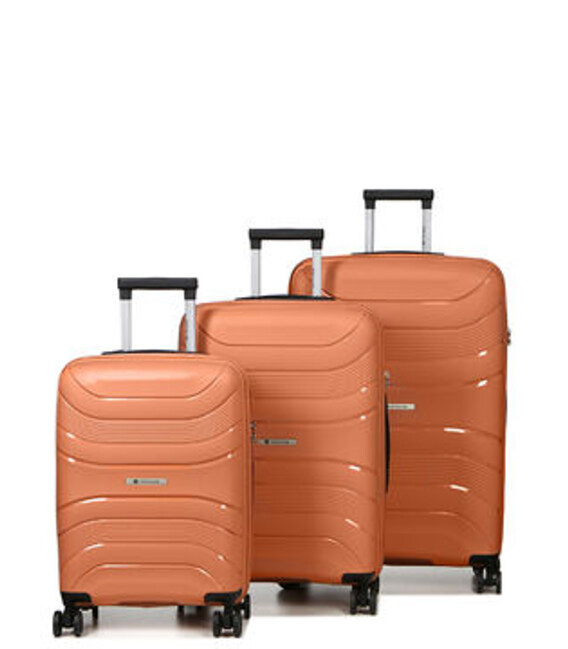 Набір валіз Airtex 288 Worldline помаранчевий - картинка, зображення, фото валізи