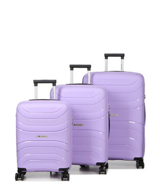 Набор чемоданов Airtex 288 Worldline фиолетовый фото, картинка, изображение