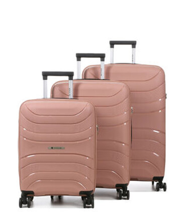 Набір валіз Airtex 288 Worldline рожеве золото картинка, зображення, фото