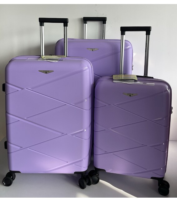 Набір валіз Airtex 289 Worldline Kos фіолетовий - картинка, зображення, фото валізи
