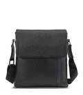 Мужская кожаная сумка через плечо черная Tiding Bag A25F-9913A фото, картинка, изображение
