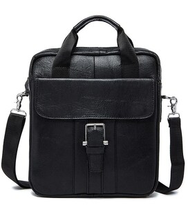 Сумка чоловіча Vintage 14674 Чорна картинка, зображення, фото