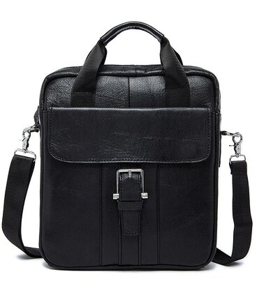 Сумка чоловіча Vintage 14674 Чорна картинка, зображення, фото