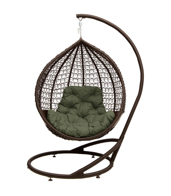 Крісло-кокон Home Rest Everest коричневий/хакі (22990) фото, картинка, изображение