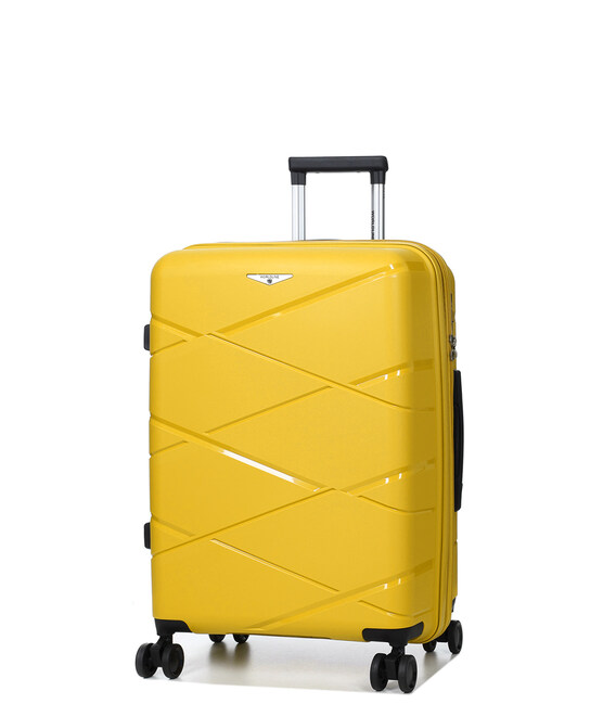 Чемодан Airtex Worldline 289 средний M Kos желтый фото, картинка, изображение