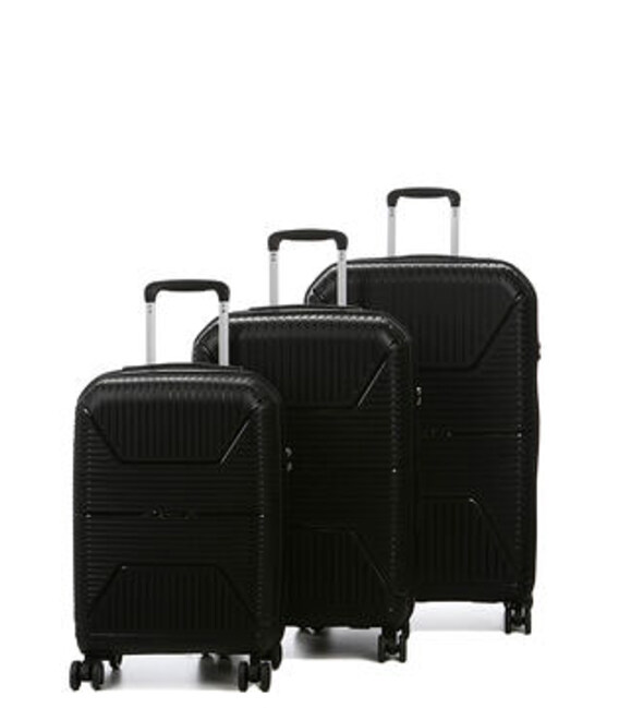 Набор чемоданов Airtex 291 Worldline черный фото, картинка, изображение