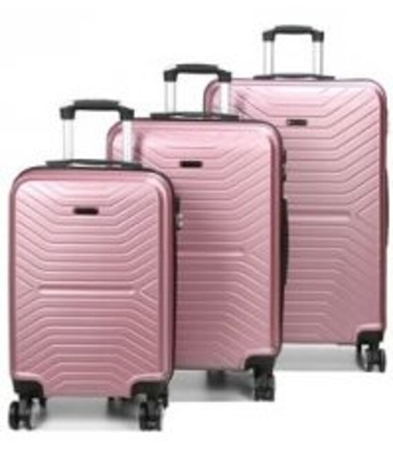Набір валіз Airtex 625 Worldline рожеве золото - картинка, зображення, фото валізи
