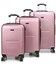 Набір валіз Airtex 625 Worldline рожеве золото - картинка, зображення, фото валізи
