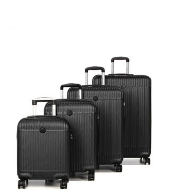 Набор чемоданов 4 в 1 Airtex 630 Worldline черный фото, картинка, изображение