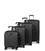 Набор чемоданов 4 в 1 Airtex 630 Worldline черный фото, картинка, изображение