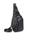 Мужской кожаный черный слинг на плечо Tiding Bag A25F-6601A фото, картинка, изображение