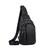Мужской кожаный черный слинг на плечо Tiding Bag A25F-6601A фото, картинка, изображение