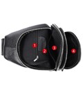 Мужской кожаный черный слинг на плечо Tiding Bag A25F-6601A фото, картинка, изображение