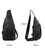 Мужской кожаный черный слинг на плечо Tiding Bag A25F-6601A фото, картинка, изображение