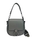 Кросбоді маленьке шкіряне комбінація шкіри та замші Firenze Italy F-IT-9887GR-D картинка, зображення, фото